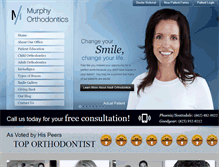 Tablet Screenshot of murphyorthodontics.com
